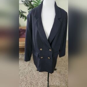 NWT OLD NAVY Women's Navy Blue Double-Breasted Jacket